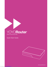 YOYOMOTION YOYORouter EE1 Quick Start Manual