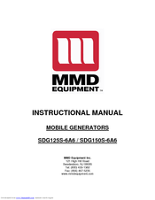 MMD Equipment AirMan SDG125S-6A6 Instructional Manual