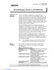 Metasys DT-9100-8104 Installation Manual