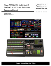 Broadcast Pix Slate 5008G Operator's Manual