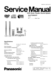 Panasonic SA-PT250GCP Service Manual