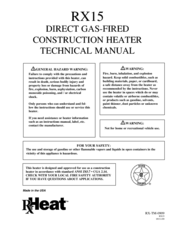 RX Heat RX15 Technical Manual