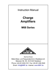 MMF M68D3 Instruction Manual