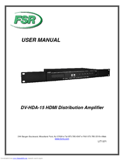 FSR DV-HDA-15 User Manual