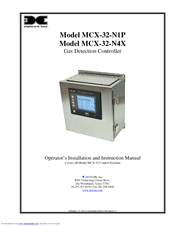 Detcon MCX-32-N1P Operator's Installation And Instruction Manual