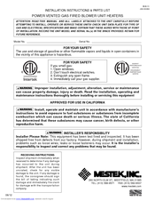 Mestek IIEB-11 Installation & Parts Manual