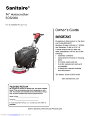 Sanitaire SC6200A Owner's Manual