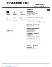 Hotpoint Ariston ARTXD 129 Instructions For Use Manual