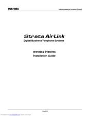 Toshiba Strata AirLink Installation Manual