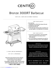 Centro Bronze 3000RT Safe Use, Care And Assembly Manual