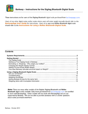 Digitag Bluetooth Digital Scale Instructions Manual