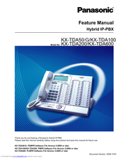 Panasonic KX-TDA50G Feature Manual