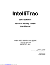 IntelliTrac SeniorSafe GPS User Manual