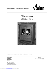 Valor The Arden Operating & Installation Manual