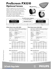 Philips ProScreen PXG10 User Information