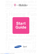 Samsung T-Mobile Dart Start Manual