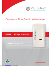 MicroHeat CFEWH SERIES 1-10S Installation Manual