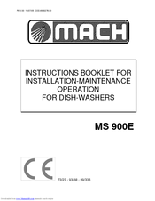 Mach MS 900E wba Instructions Manual