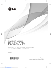 LG 50PB5606-ZA Owner's Manual