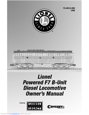 Lionel Powered F7 B-Unit Diesel Locomotive Owner's Manual