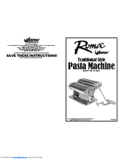 Weston Roma 01-0201 Instructions For Use Manual