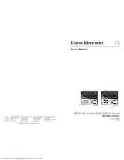 Extron electronics MSW 4V rs User Manual