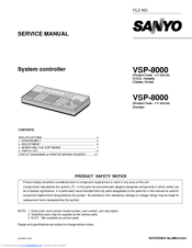 Sanyo VSP-8000 Service Manual