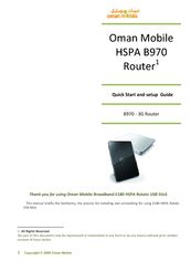 Huawei Oman Mobile B970 Quick Start Manual