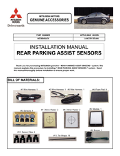 Mitsubishi MOTORS MZ380456EX Installation Manual