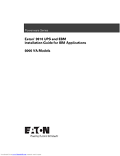 Eaton Powerware 9910 UPS Installation Manual