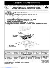 Frigidaire GAS COOKTOP Installation Instructions Manual