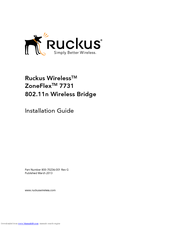 Ruckus Wireless ZoneFlex7731 802.11n Installation Manual