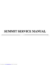 Ioline Summit Service Manual