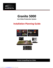 Broadcast Pix Granite 5000 Installation Planning Manual