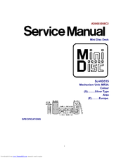 Panasonic SJ-HD515 Service Manual