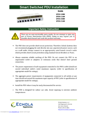 Echola SPDU-108M Installation Manual