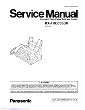 Panasonic KX-FHD333BR Service Manual