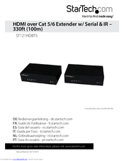 StarTech.com ST121HDBT5 Installation Manual