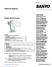 Sanyo VPC-E2W - Waterproof Digital Video Service Manual