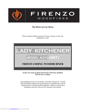 Firenzo LADY KITCHENER AG10 WET Installation Manual