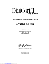 360 Systems DigiCart II Plus DR-2750 Owner's Manual