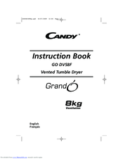 Candy GO DV58F Instruction Book