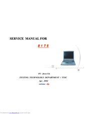 Mitac 8175 Service Manual