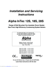 Alpha Alpha InTec 12SNG Installation And Servicing Instructions