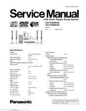 Panasonic SA-HT885WGC Service Manual