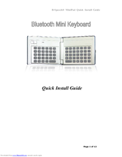 B-Speech MiniPad Quick Install Manual