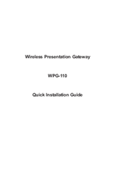Planet WPG-110 Quick Installation Manual