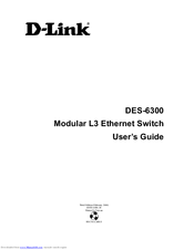 D-Link DES-6303 User Manual