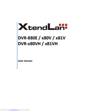 Xtendlan DVR-880E User Manual