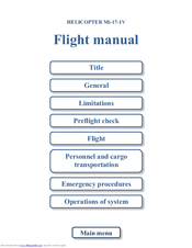Kazan Helicopters Mi-17-1V Flight Manual